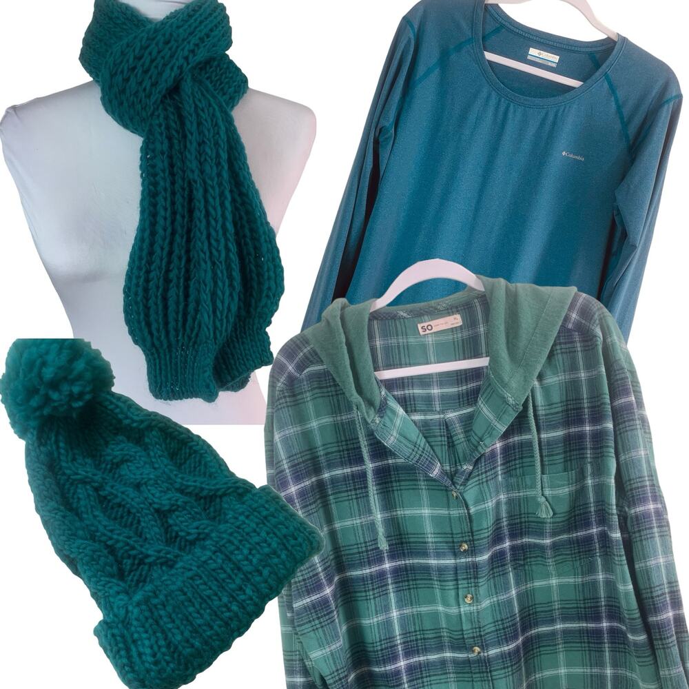 Columbia Teal Long Sleeve Top